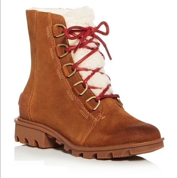 Sorel Shoes - NWT Sorel Phoenix Shearling Waterproof Ankle Boots Size 6